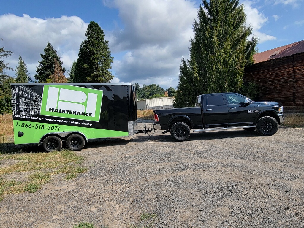 work truck and trailer